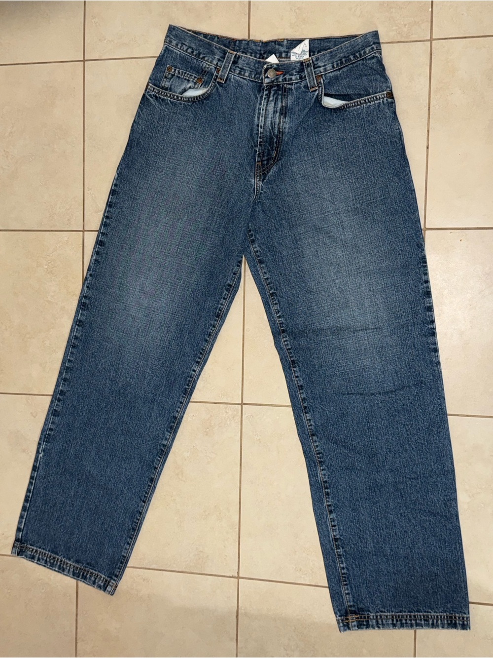 Lucky Brand Men's Dark Blue Relaxed Fit Jeans